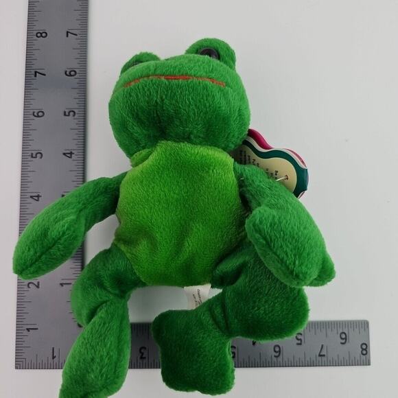 Avon Tad The Frog March 1999 Vintage Full O' Bean Bag 8 in Plush Stuffed Animal - Picture 7 of 9